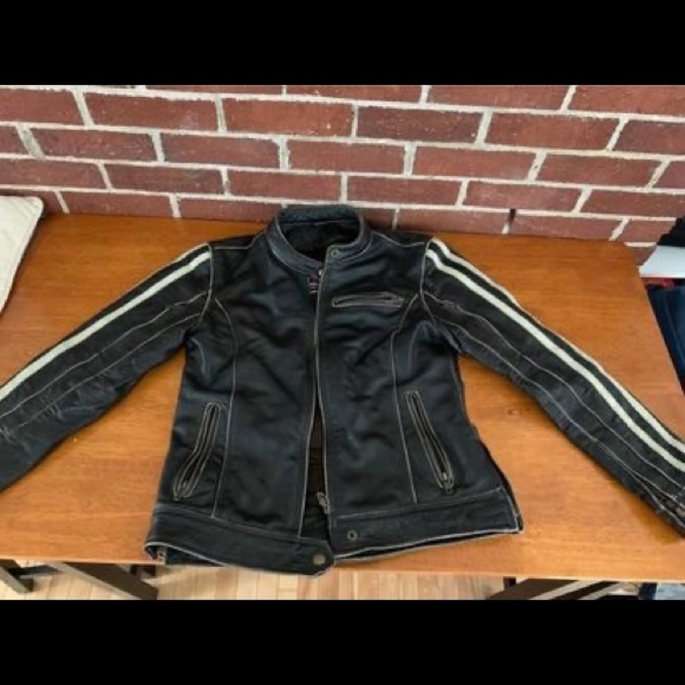 River Road Leather Motorcycle Jacket